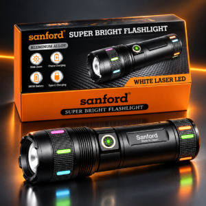 sanford super bright flashlight showcase